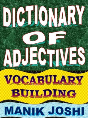 cover image of Dictionary of Adjectives